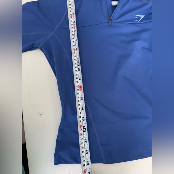 Gymshark Blue Quarter Zip Long Sleeve Active Top | Size XS - Picture 9 of 9